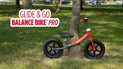 Radio Flyer Glide And Go Pro 12 Kids Balance Bike Black red Target