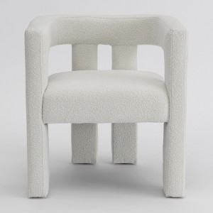 KINWELL 24" Wide Boucle Upholstered Armchair (Set of 2) - 1 of 4
