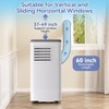 8000 BTU Portable Air Conditioners,Evaporative Air Cooler, 3 IN 1 Portable AC Unit,Remote Control/LED Display/24Hrs Timer/Window Installation Kit - 3 of 4