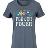 Women's - Peanuts - Flower Power Graphic T-shirt Dress - 2 of 4