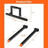 3 Point Hitch Pallet Fork for Tractor, 1500 lbs Capacity Adjustable Pallet Fork Attachments for Category 1 Tractor - 2 of 4