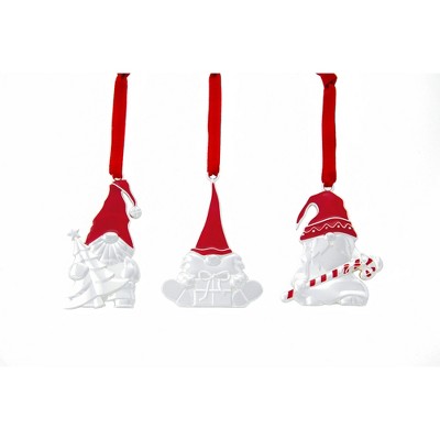 Nambe Mini Ornaments Set of 3 - Gnomes