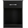 NicBex Modern Minimalist Nightstand with Drawer and Open Storage Shelf Bedside Table End Table for Bedroom, Living Room - 2 of 4