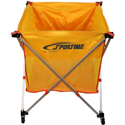 Sportime Fold-A-Cart with Yellow Nylon Bag, 30 x 26 x 26 Inches