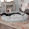 FurHaven Calming Cuddler Long Fur Donut Dog Bed - 3 of 4