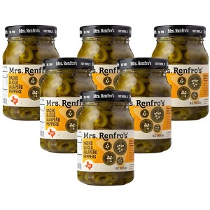 Mrs. Renfro's Nacho Sliced Jalapeno Peppers - 6 pack, 16 oz - 1 of 4