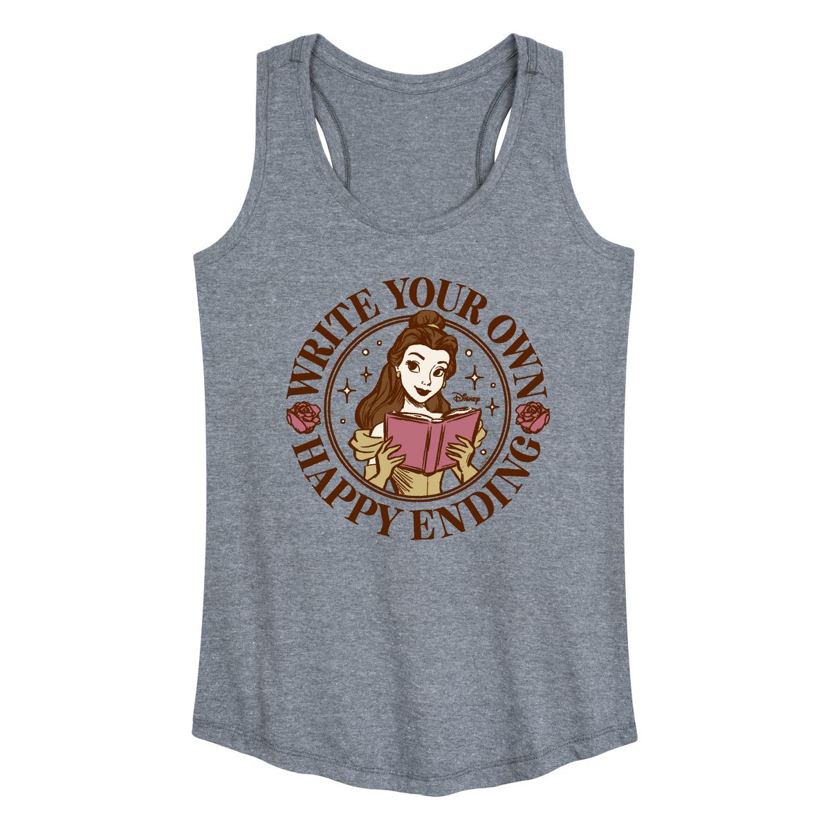 Women's - Disney - Write Your Own Ending Belle Graphic Racerback Tank