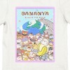 Bananya Season 3 Visual Graphic Youth White Short Sleeve Tee - 2 of 2