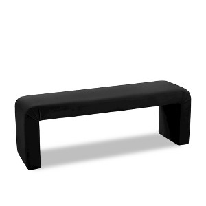 Meridian Furniture,Minimalist Velvet Bench - 1 of 4