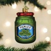 Old World Christmas 3.5 Inch Jar Of Pickles Whole Dill Tree Ornaments - image 2 of 3