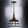 Urban Ambiance Luxury Urban Loft Pendant Light,  14.25"H x 12"W,  Blackened Brass Finish, UHP3851 - 3 of 4