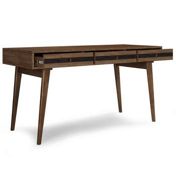 Wright Desk Rustic Natural Aged Brown - WyndenHall
