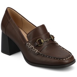 Journee Women's Aisha Moc Toe Pumps - 1 of 4