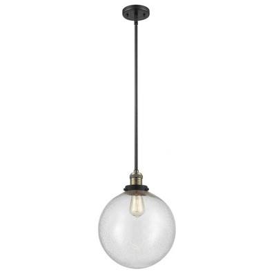 Beacon - 1 Light Stem Hung Mini Pendant In Industrial Style-15 Inches Tall and 12 Inches Wide