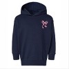 The Juniper Shop Pink Bow Outlined Toddler Hoodie - 3 of 4