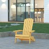 Emma and Oliver All-Weather Poly Resin Folding Adirondack Chair - Patio Chair - 2 of 4