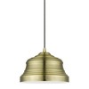 Livex Lighting Endicott 1 - Light Pendant in  Antique Brass - 3 of 4