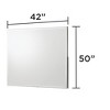 Olivia Contemporary Style Mirror Made with Wood in White. (INCLUDES MIRROR ONLY) same as G150108651(NJ inventory) - 2 of 4