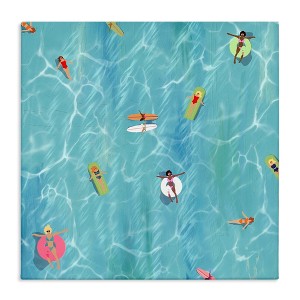 Stupell Industries Swimming Aerial Summer View, 17" x 17" - 1 of 4