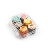Good Natured Products 2.25" Mini Cupcake & Muffin Clear Compostable 6 - Pack Container - Case of 250 - 2 of 3