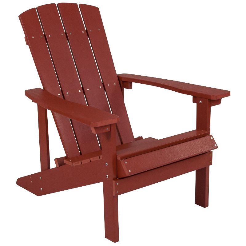 Flash Furniture Charlestown Commercial All-Weather Poly Resin Wood Adirondack Chair, 1 of 12