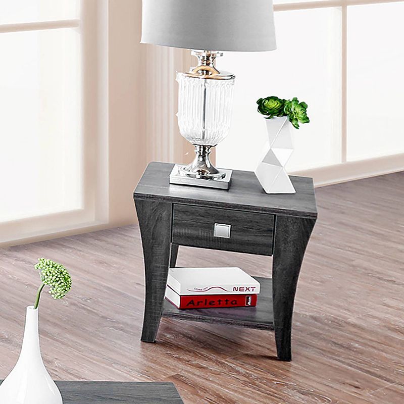 Arcana 1 Drawer End Table Gray - HOMES: Inside + Out, 4 of 6