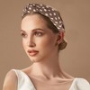 Unique Bargains Women's Elegant Twill Dot Knotted Hairband 6.69"x5.12" 1 Pc - 2 of 3