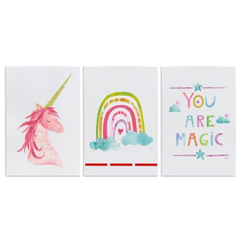 Stupell Industries You Are Magic Rainbow & Unicorn, 13" x 19" - image 1 of 4