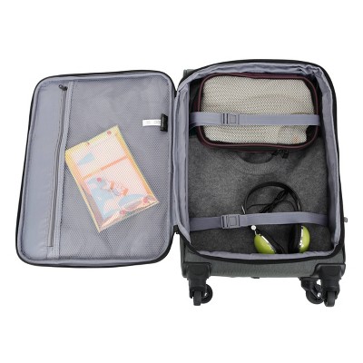 Skyline Softside Carry On Spinner Suitcase - Gray Heather