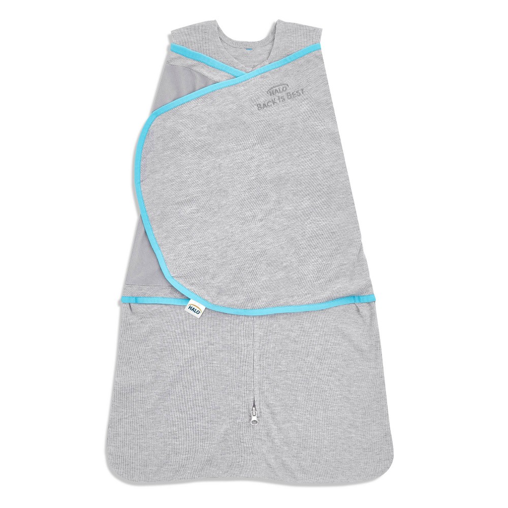 HALO Innovations Sleepsack Swaddle Wrap Ideal Temperature - Heather Gray - S