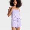 Women's Cloud Knit Tank Top and Shorts Pajama Set - Auden™ - 3 of 3