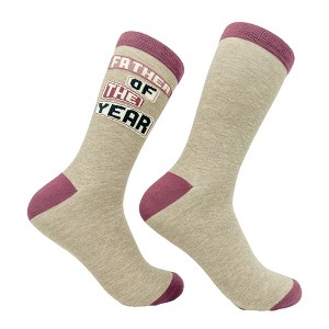 Crazy Dog T-Shirts Men's Father Of The Year Socks Funny Cool Fathers Day Award Gift Footwear - 1 of 4