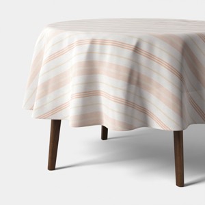 70"x70" Warm Striped Tablecloth - Threshold™ - 1 of 3