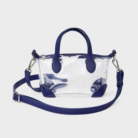 Wild Fable Game Day Clear Pouchette Crossbody Bag - Wild Fable™ Navy Blue