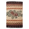 Earth Rugs Pinecone and Red Berry Oval Jute Tread – 20"x30", Nature-Inspired Hand-Stenciled Patch - 3 of 3
