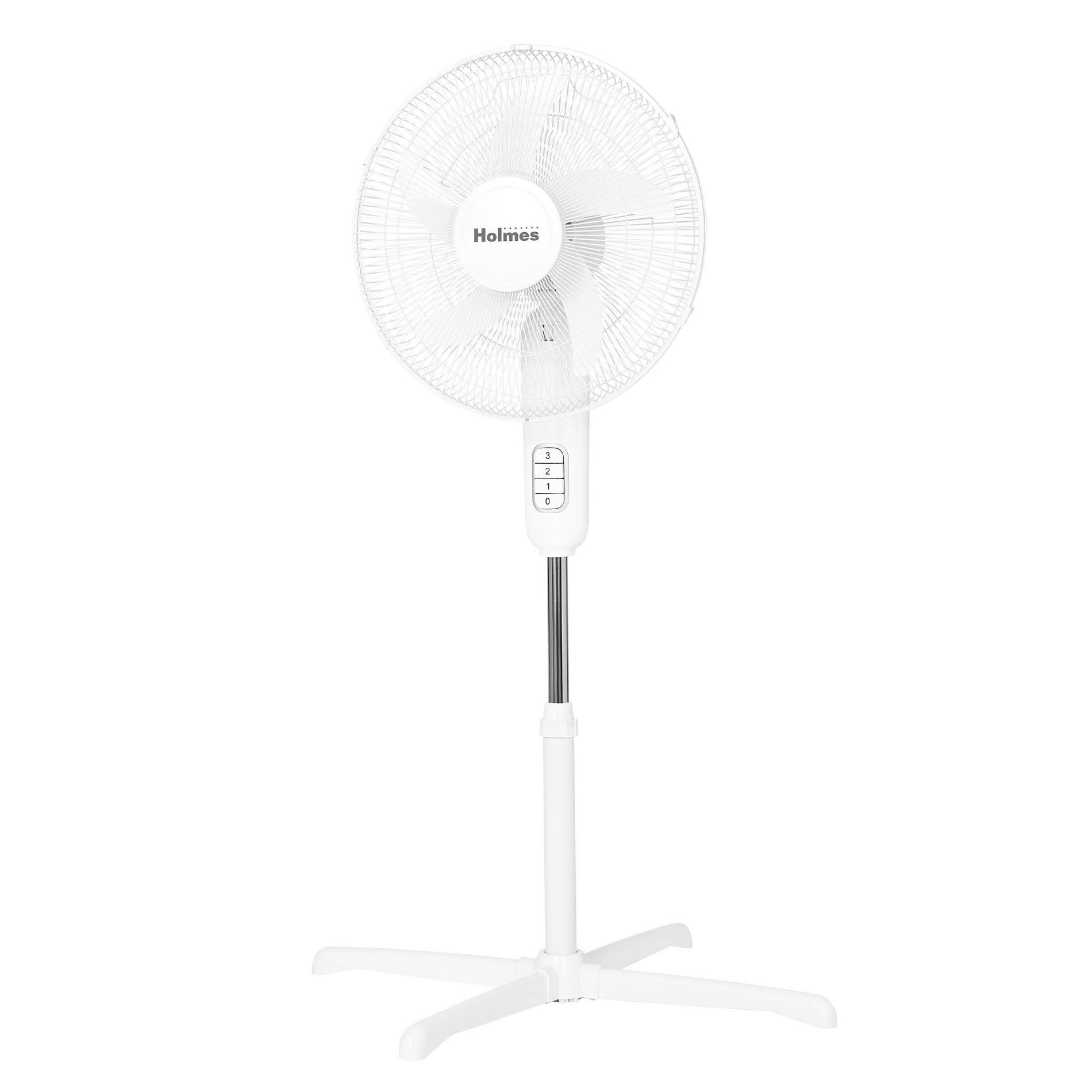 Holmes 16" Blade Breeze Manual Stand Oscillating Fan White