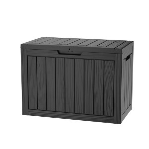 Sersper 45 Gal Outdoor Resin Deck Box and Bench, Multipurpose Storage Container for Patio and Garden - 1 of 4