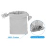 Unique Bargains 100% Cotton Reusable Washable Dust Drawstring Bag 12 Pcs - 3 of 4