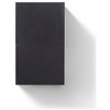 KubeBath Bliss 14Inch Wide by 24Inch High Linen Side Cabinet With One Door in Black Wood Finish - 3 of 4
