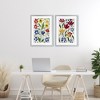 Stupell Industries Scandinavian Wild Flowers 2pc Framed Print Under Glass Set - 2 of 4
