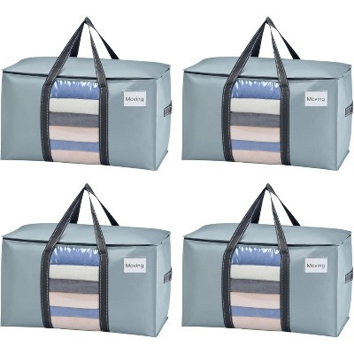 4/6/8 Pack Moving Bags, Moving Supplies, Moving Boxes, College Packing Storage Boxes Lids Alternative, Heavy Duty Totes