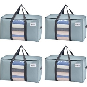 4/6/8 Pack Moving Bags, Moving Supplies, Moving Boxes, College Packing Storage Boxes Lids Alternative, Heavy Duty Totes - 1 of 4