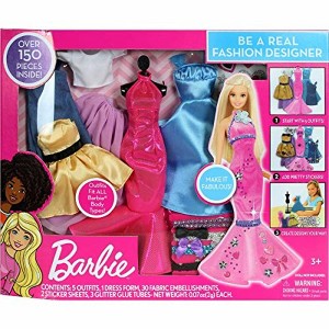 Barbie Be A Real Fashion Designer: Design Your Own Barbie Doll Outfits, 5 Outfit Set, Kids Ages 3+ - 1 of 4