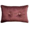 Edie@Home 14"x22" Oversize Delmonico Chenille Lumbar Throw Pillow Blush: Textured, Velvet Back, Sewn Closure - 3 of 4