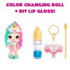 Yummiland Lip Gloss Doll: Mystery Color Change - Phoebe Frappe Includes DIY Lip Gloss + Removable Keychain - 2 of 4