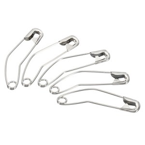Unique Bargains Metal DIY Blankets Crafts Brooch Making Home Sewing Curved Safety Pins - 1 of 4