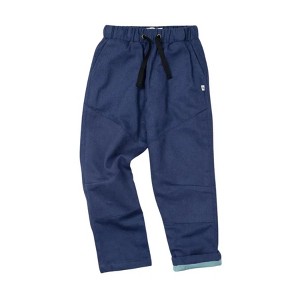 Kids' Organic Reinforced Lined Tapered-Leg Pants Navy - Jackalo - 1 of 4