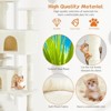 Aukfa 54-Inch Cat Tree Tower with Scratching Posts, Double Condos & Dangling Toys - Beige Pet Playhouse for Kittens and Cats, Beige - 2 of 4
