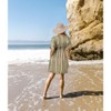 LA LEELA Women's Beach Cover Up Vacation Beachwear Swim Dress Bathing Suit Robe Dress - 3 of 4