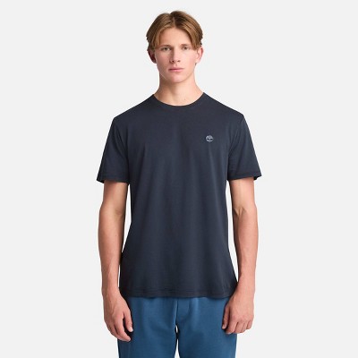 Timberland Men's Oyster River Logo Garment Dyed Short-Sleeve T-Shirt